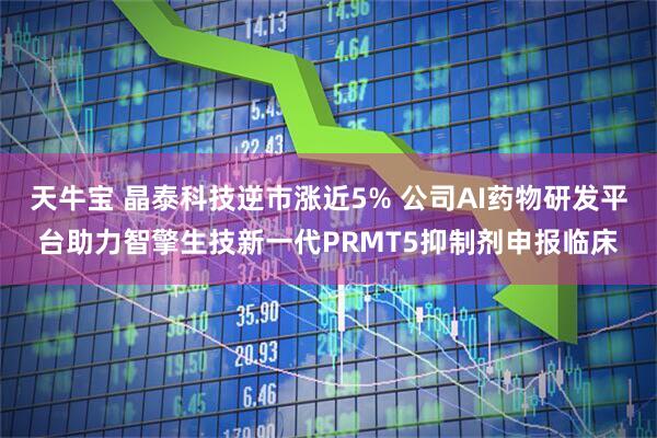 天牛宝 晶泰科技逆市涨近5% 公司AI药物研发平台助力智擎生技新一代PRMT5抑制剂申报临床